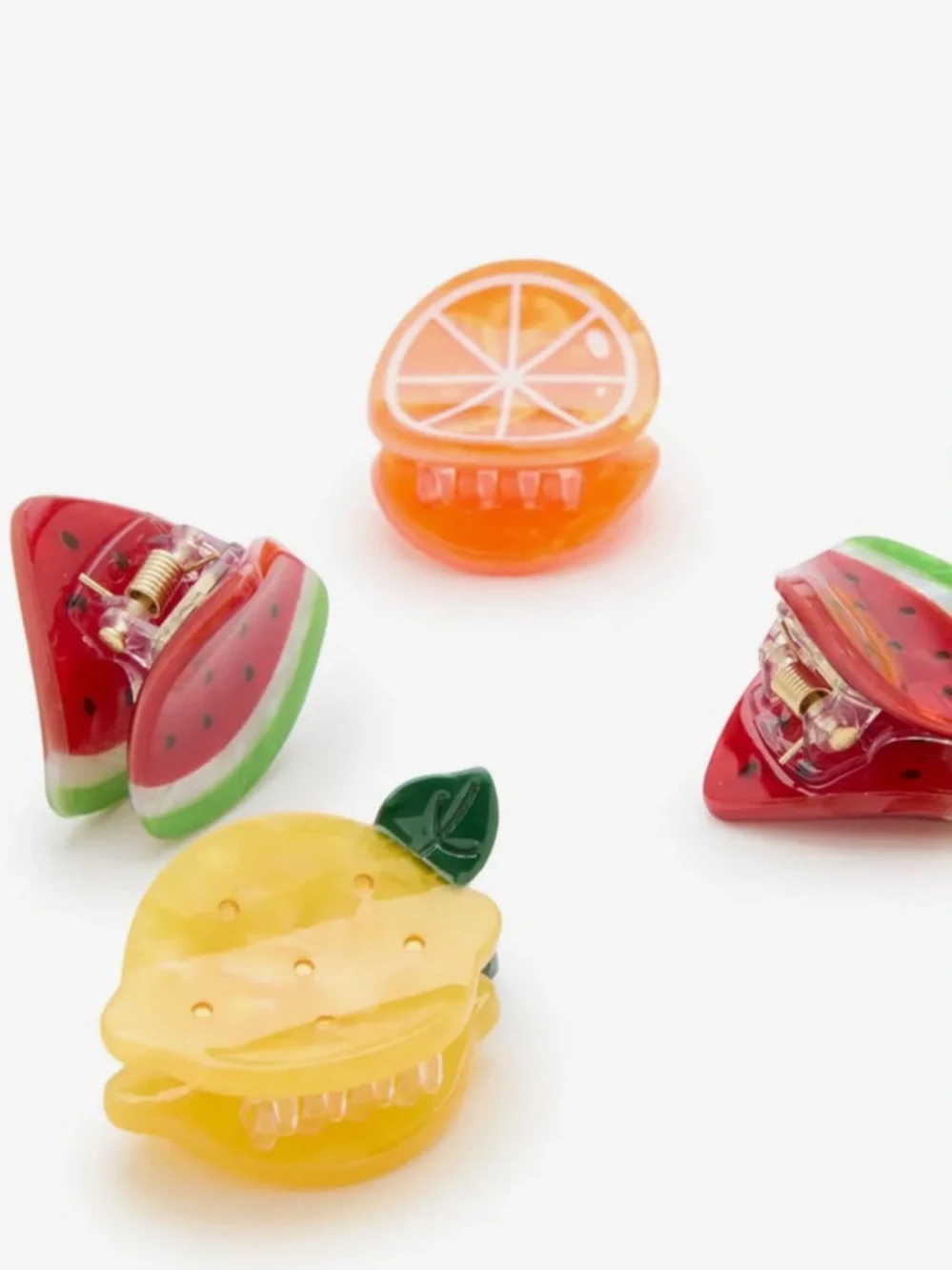 NWT Kelly & Katie Fruit Mini Hair Clips - 6 Pack